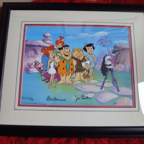 'The Flinstones family portrait' by Bill Hannah & Joe Barbera (limited edition 28-250) purchased 1997